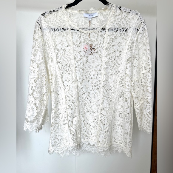 IRO brand new cream lace blouse with tags - Picture 1 of 3